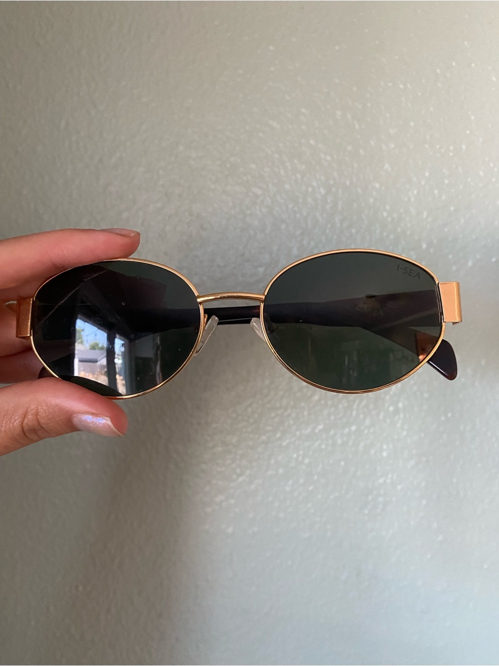 I-Sea Lennox Gold Frame Sunglasses